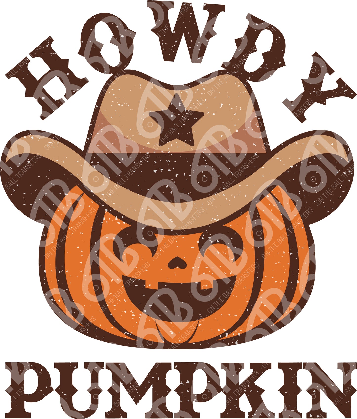 Howdy Pumpkin DTF Transfer