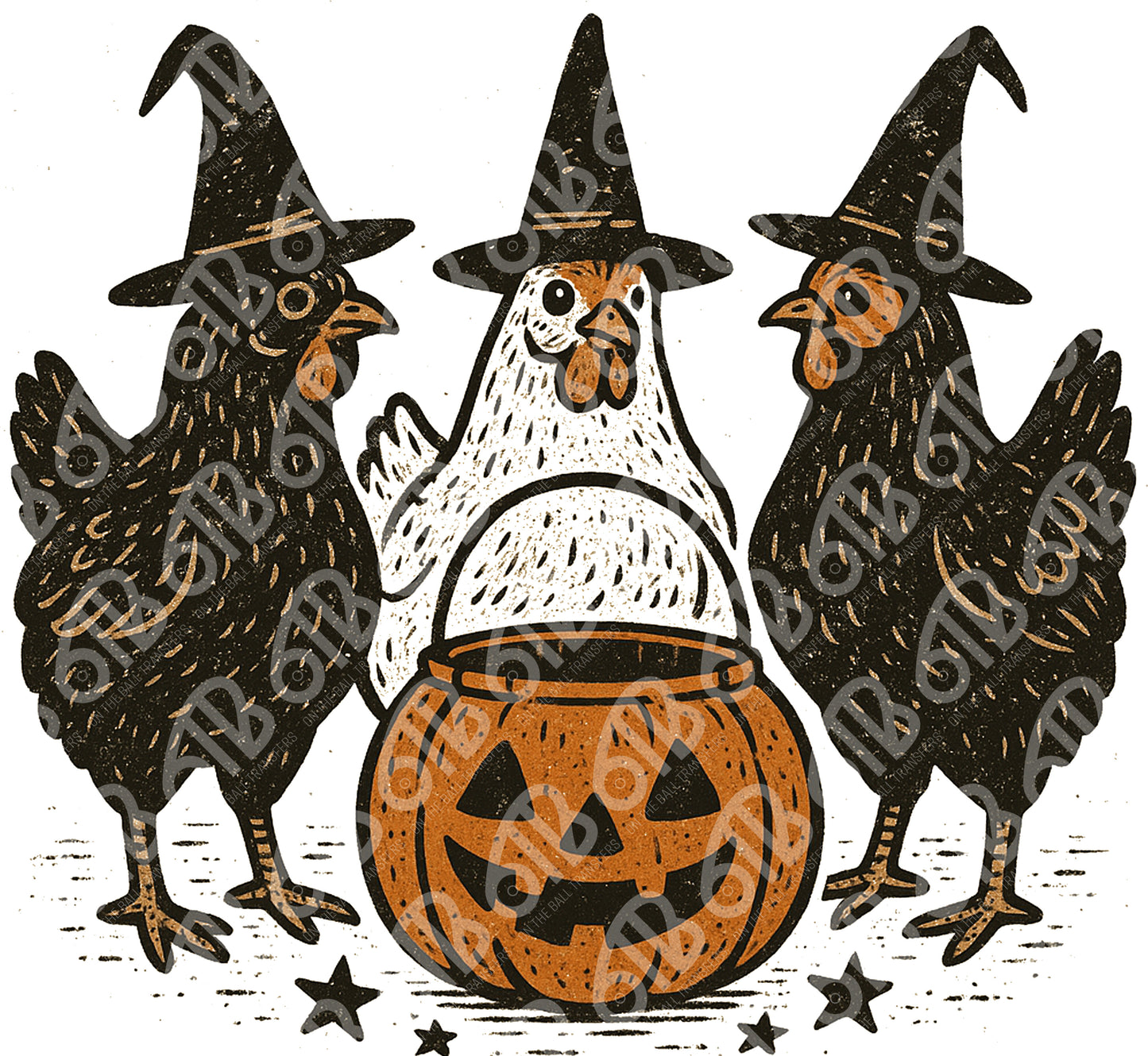 Chicken Witches DTF Transfer