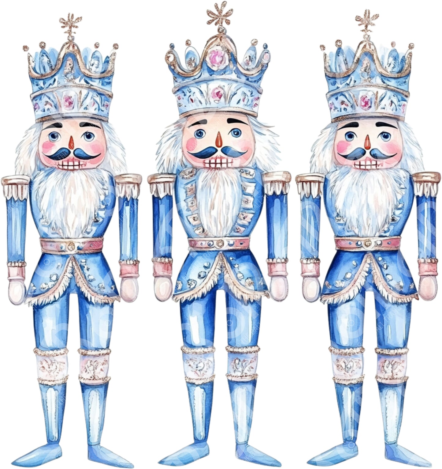 Blue Nutcrackers DTF Transfer