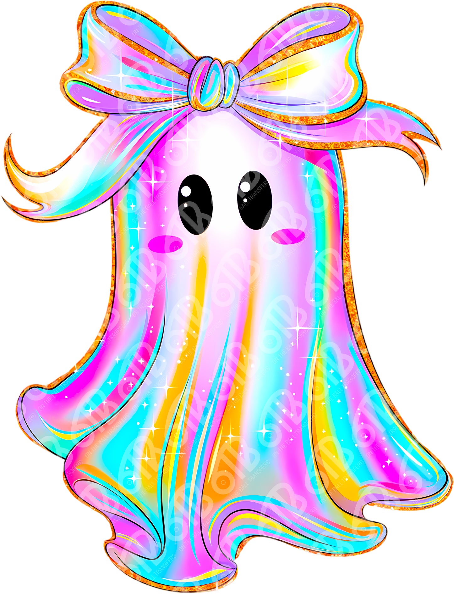Iridescent Ghost DTF Transfer
