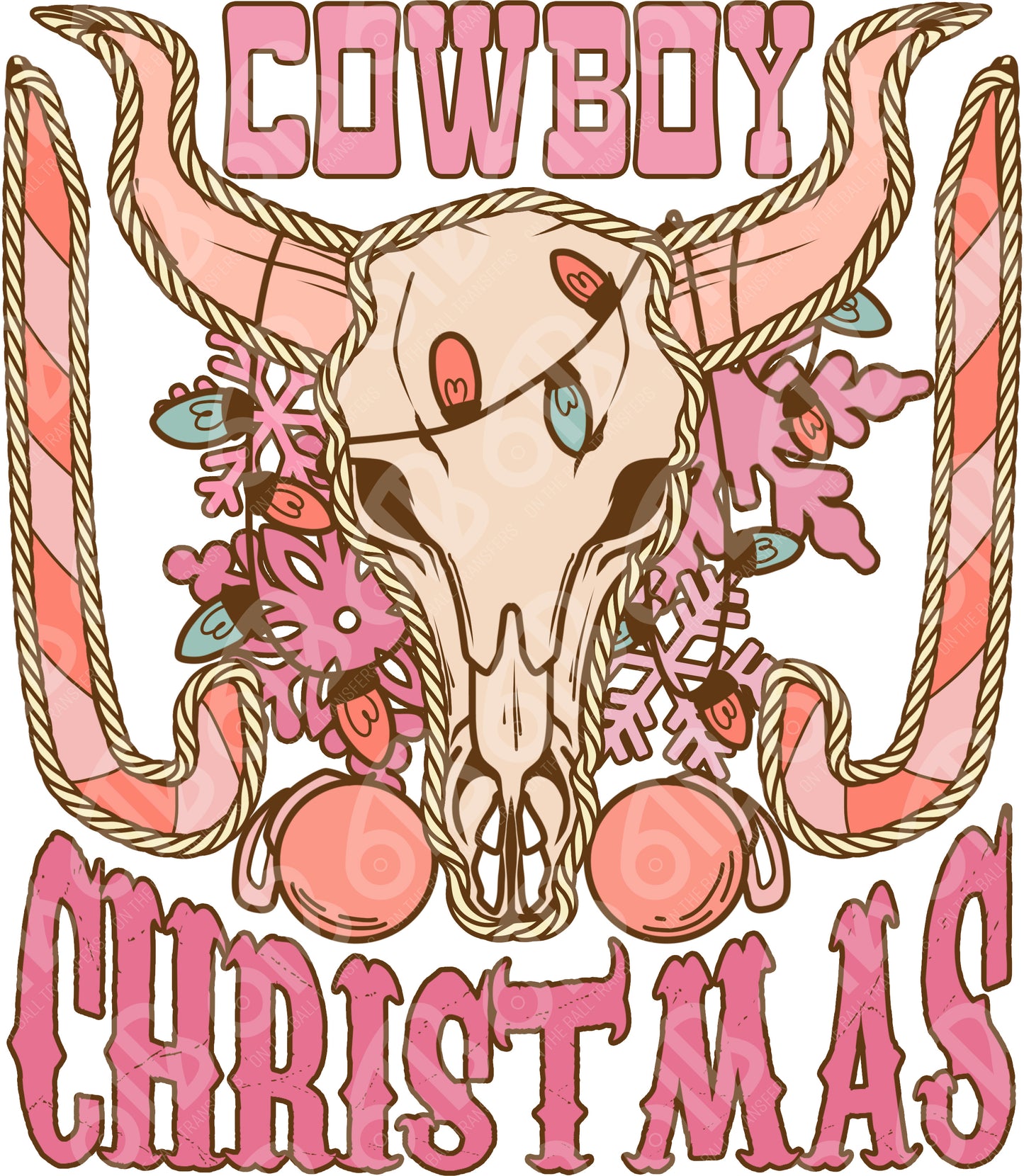Cowboy Christmas DTF Transfer