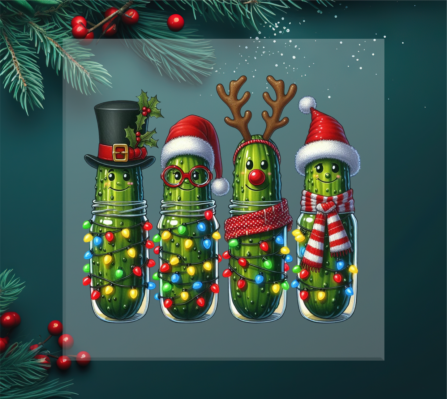 Christmas Pickle DTF Transfer