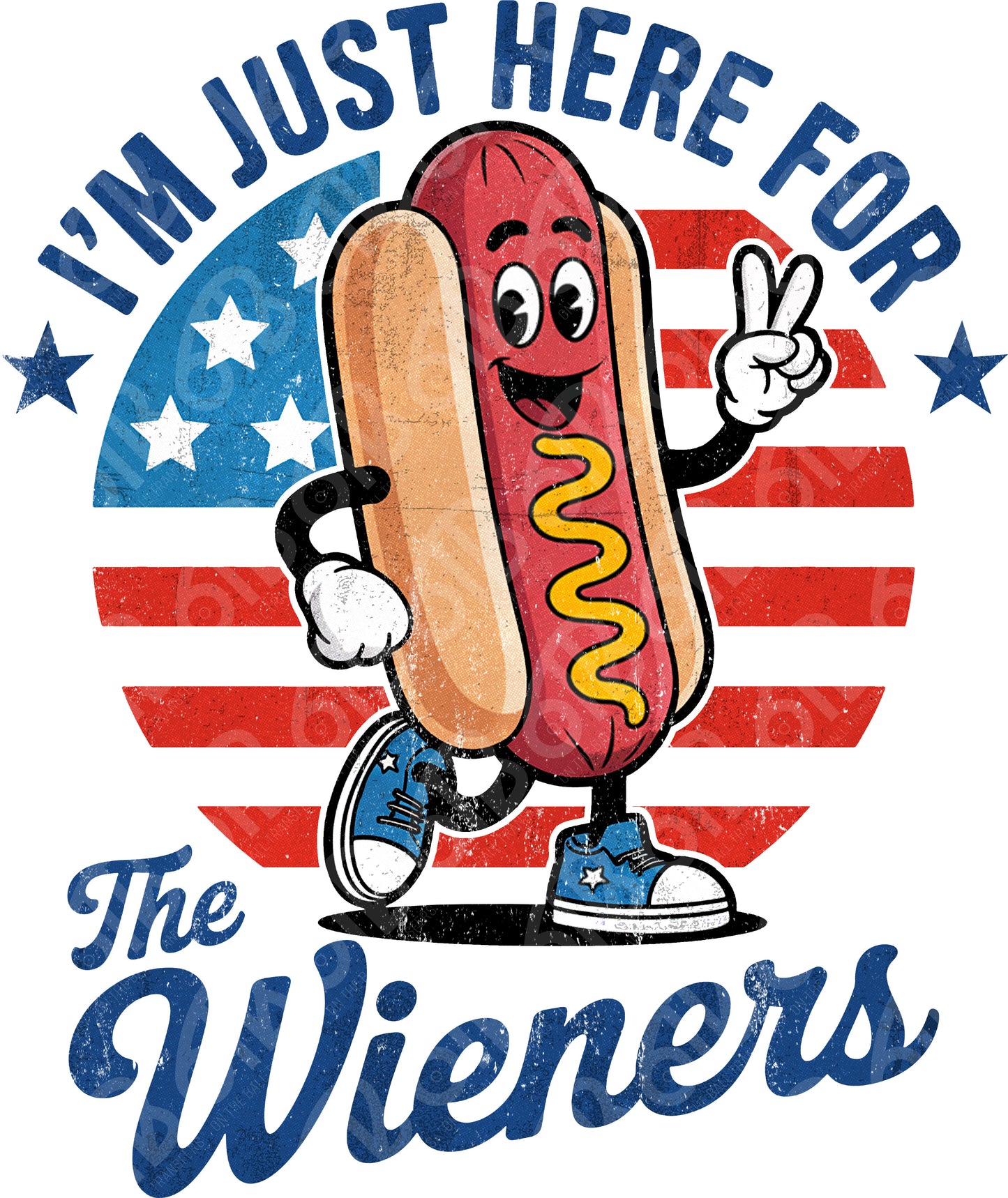 Just Here for the Wieners DTF Transfer