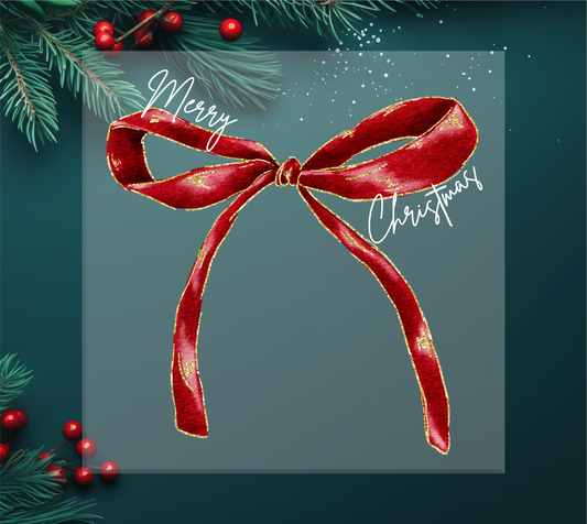 Merry Christmas Bow DTF Transfer