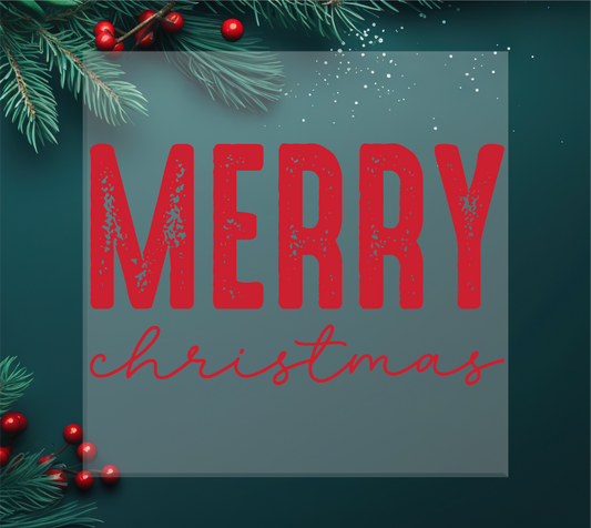 Merry Christmas DTF Transfer