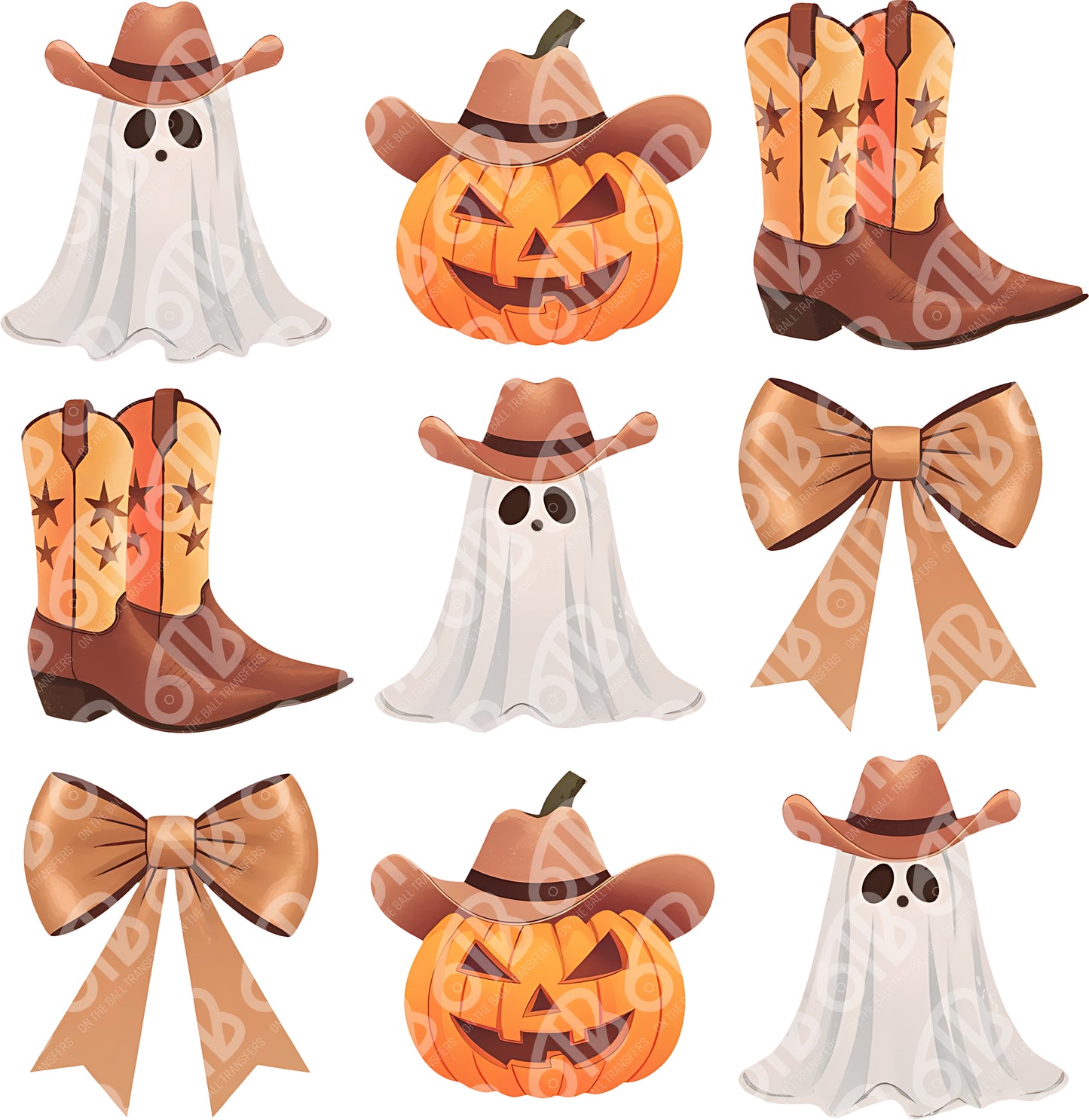 Western Ghost Coquette DTF Transfer