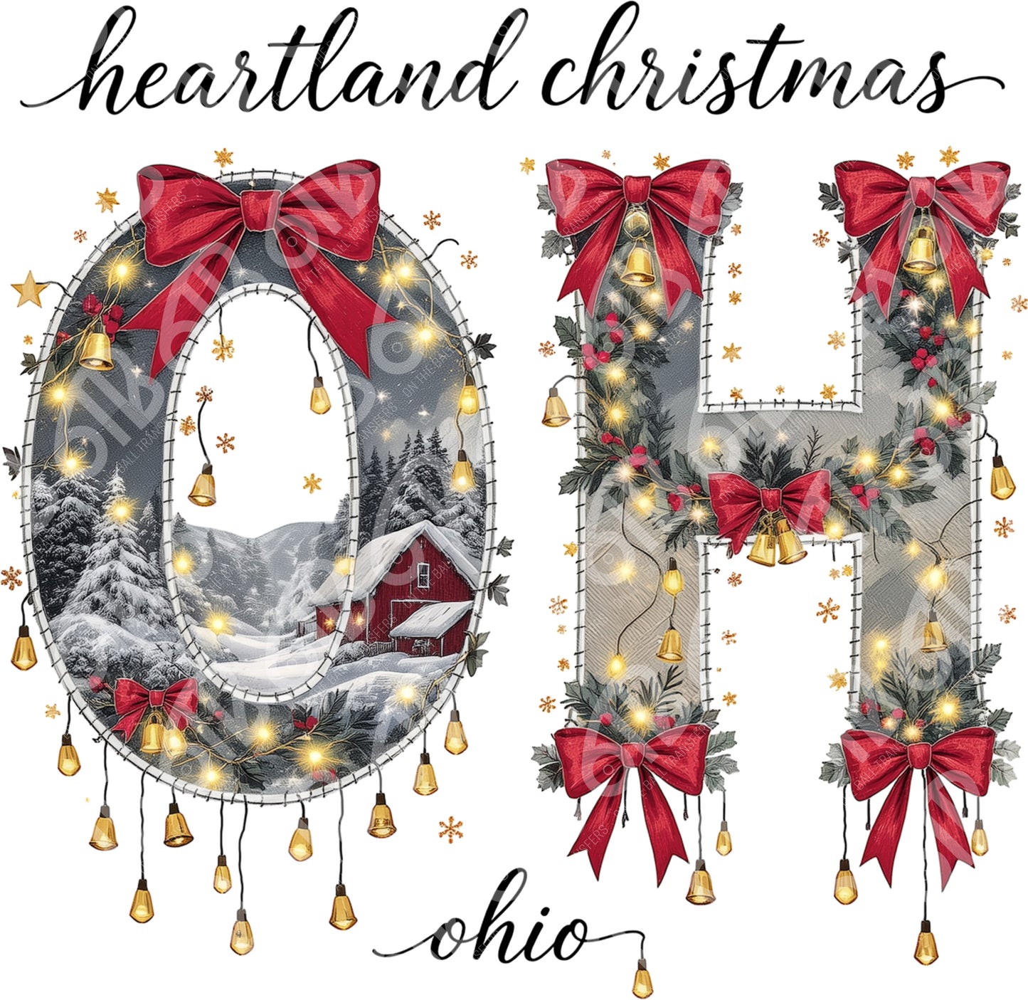 Heartland Christmas Ohio DTF Transfer