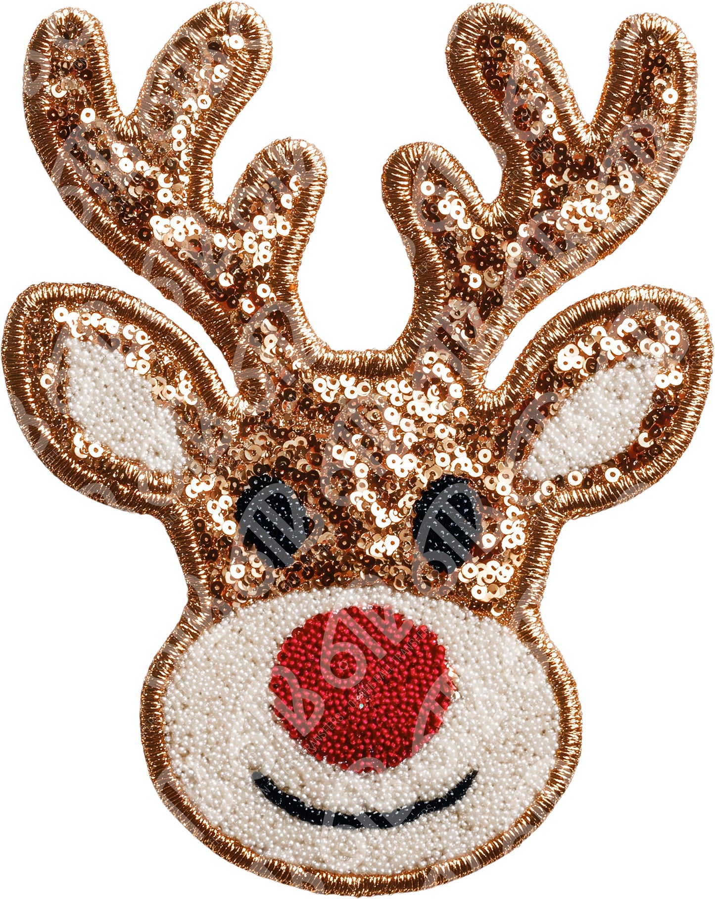 Reindeer Faux Sequins DTF Transfer