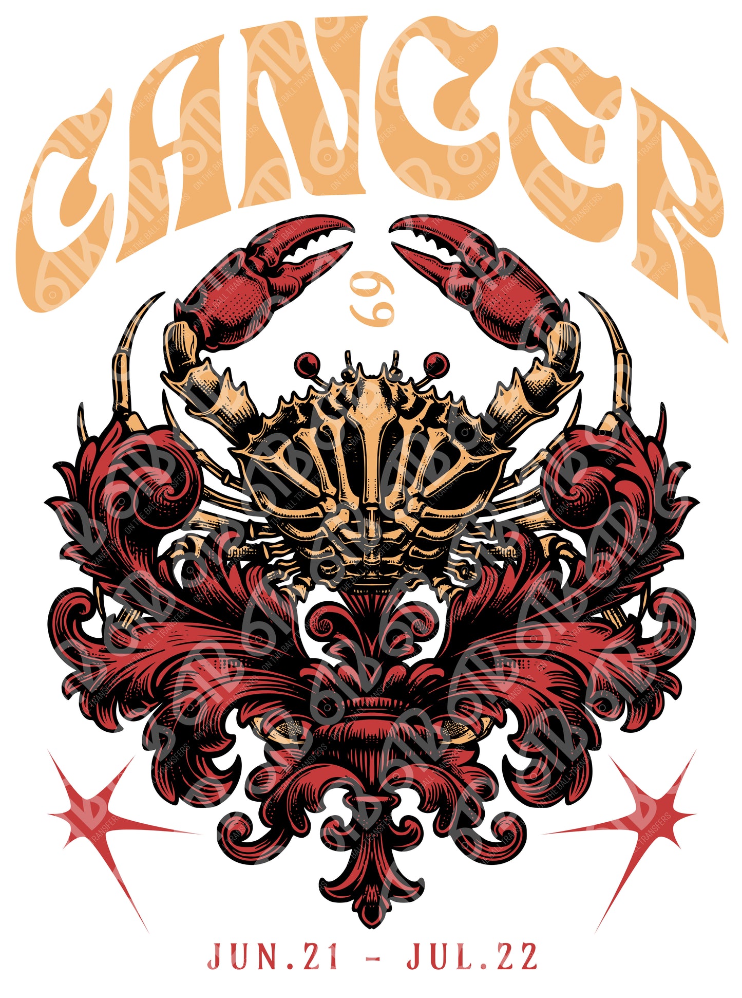 Cancer Skeleton DTF Transfer