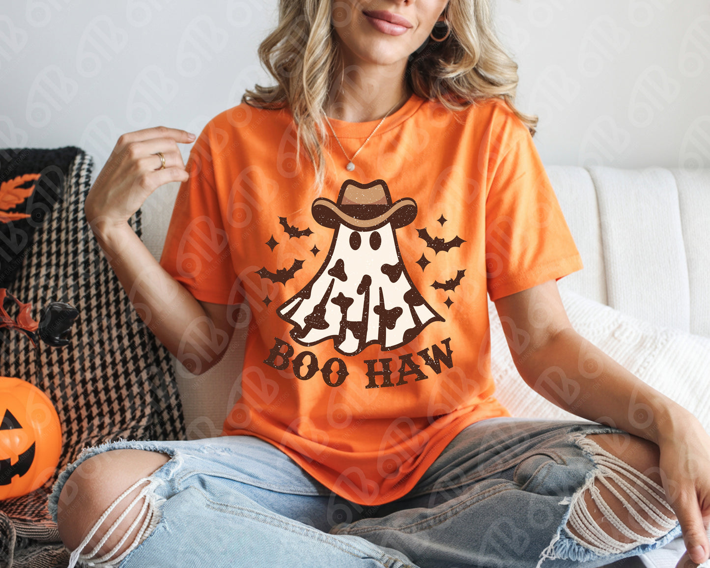 Boo Haw Cow Print DTF Transfer