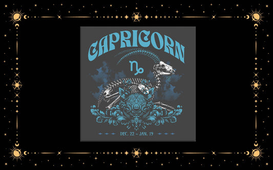 Capricorn Skeleton DTF Transfer