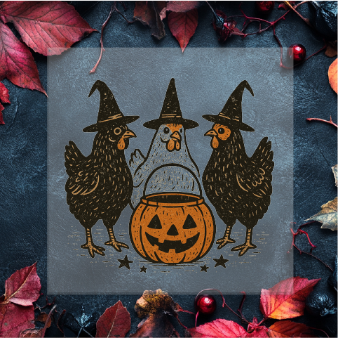 Chicken Witches DTF Transfer