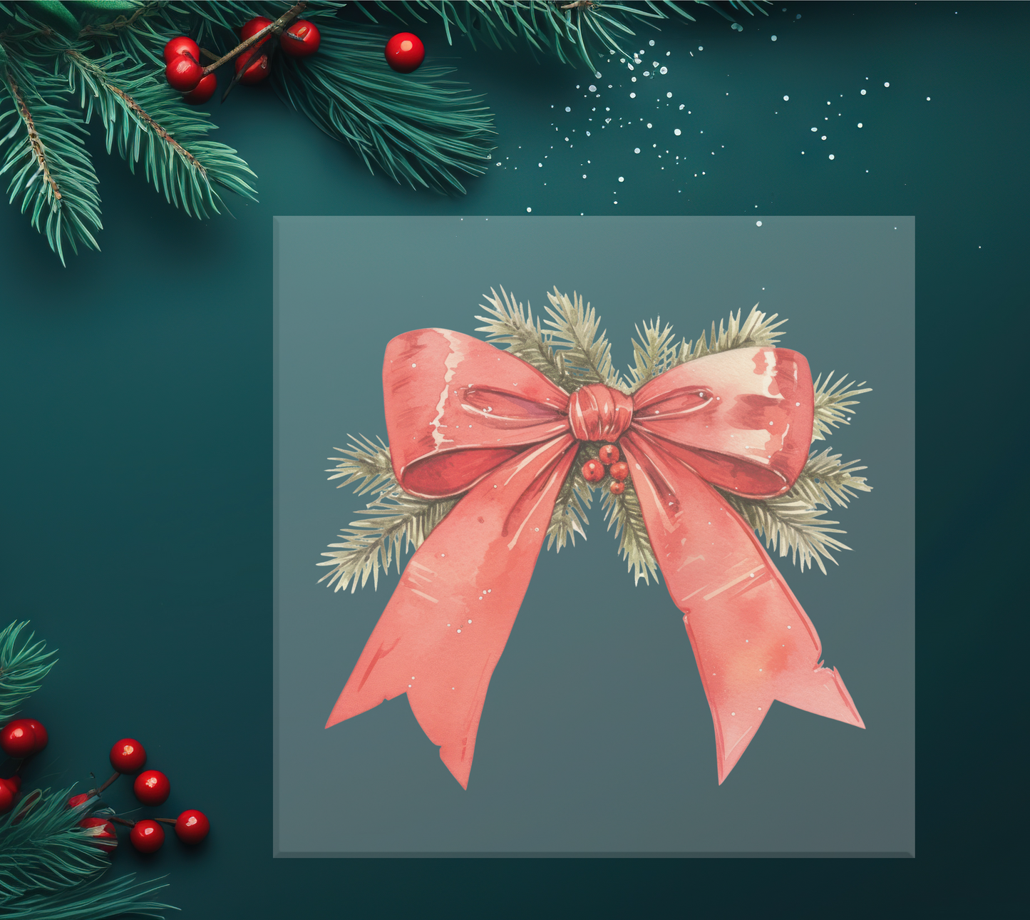 Holiday Bow DTF Transfer