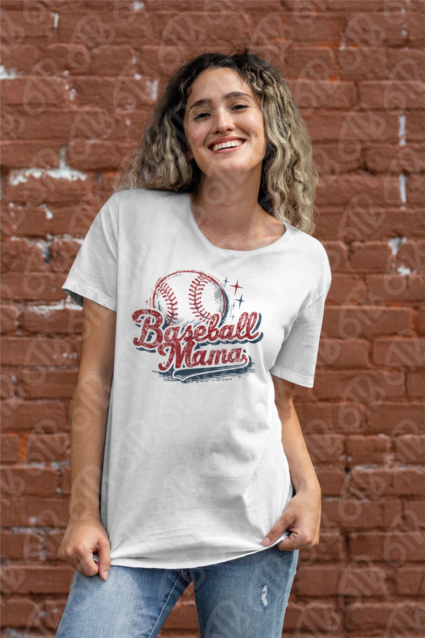 Baseball Mama Script Sublimation Transfer