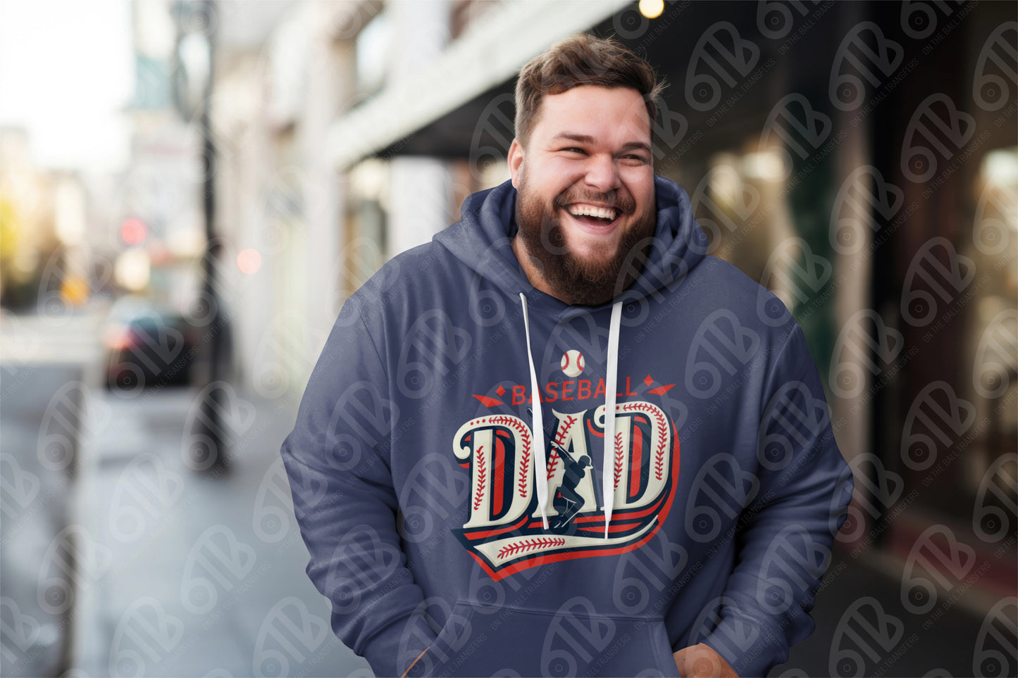 Baseball Dad Script Sublimation Transfer