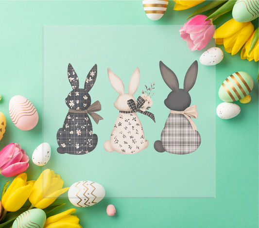 Easter Bunnies patterned DTF Transfers
