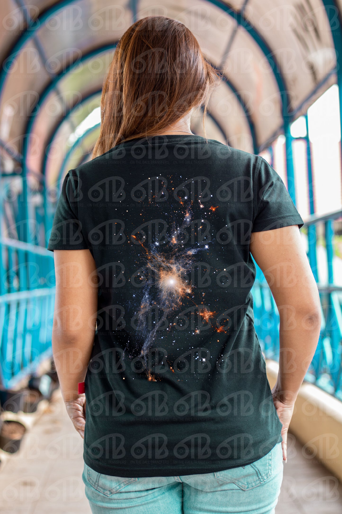 Galaxy DTF Transfer, DTF Print, shirt mockup