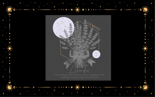 Gemini Zodiac Flowers DTF Transfer