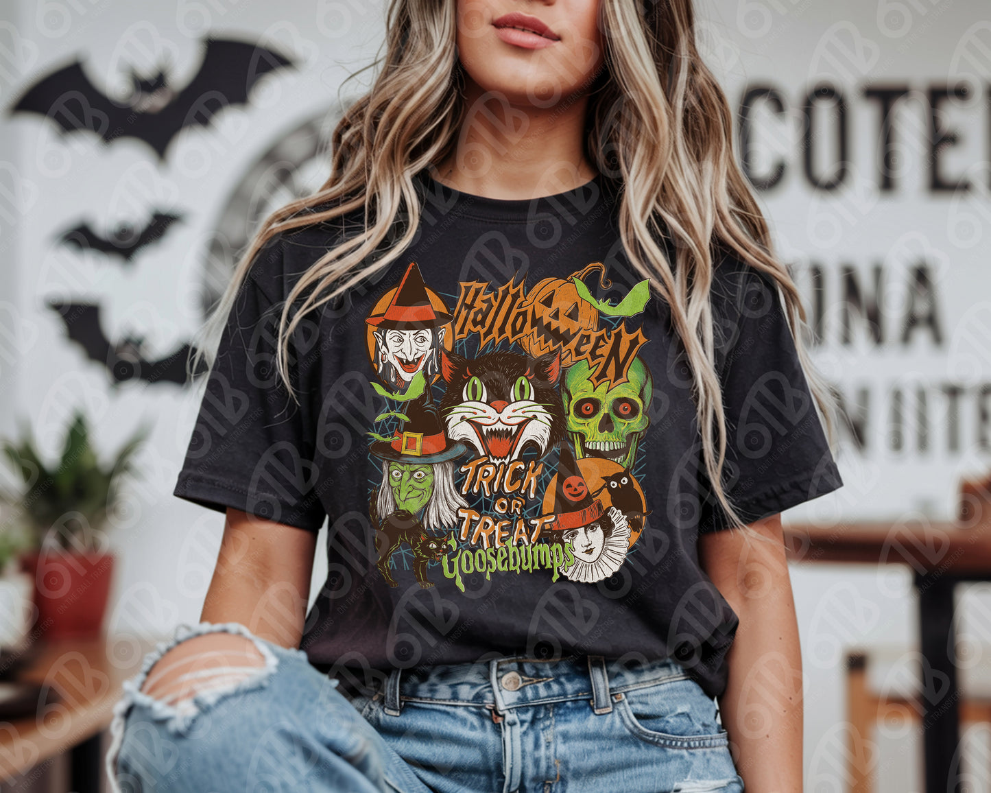 Vintage Halloween Collage DTF Transfer