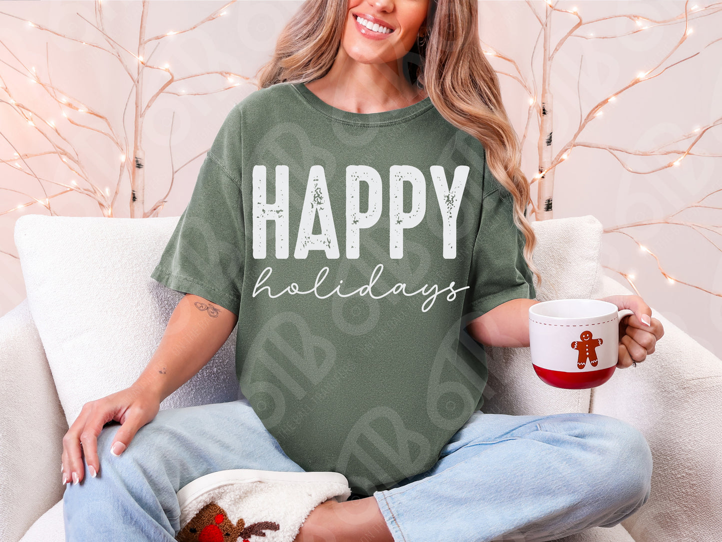Happy Holidays DTF Transfer