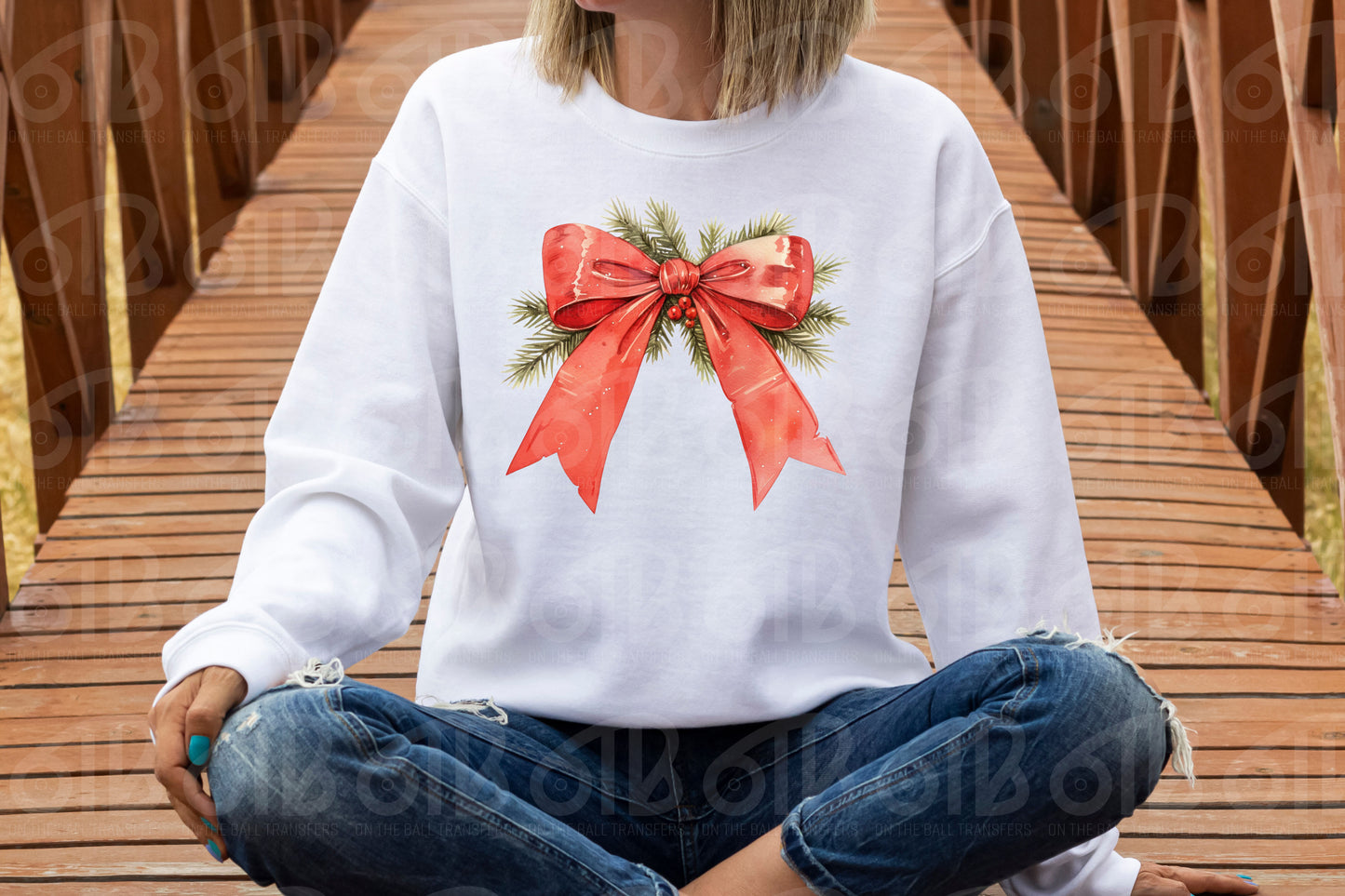 Holiday Bow DTF Transfer