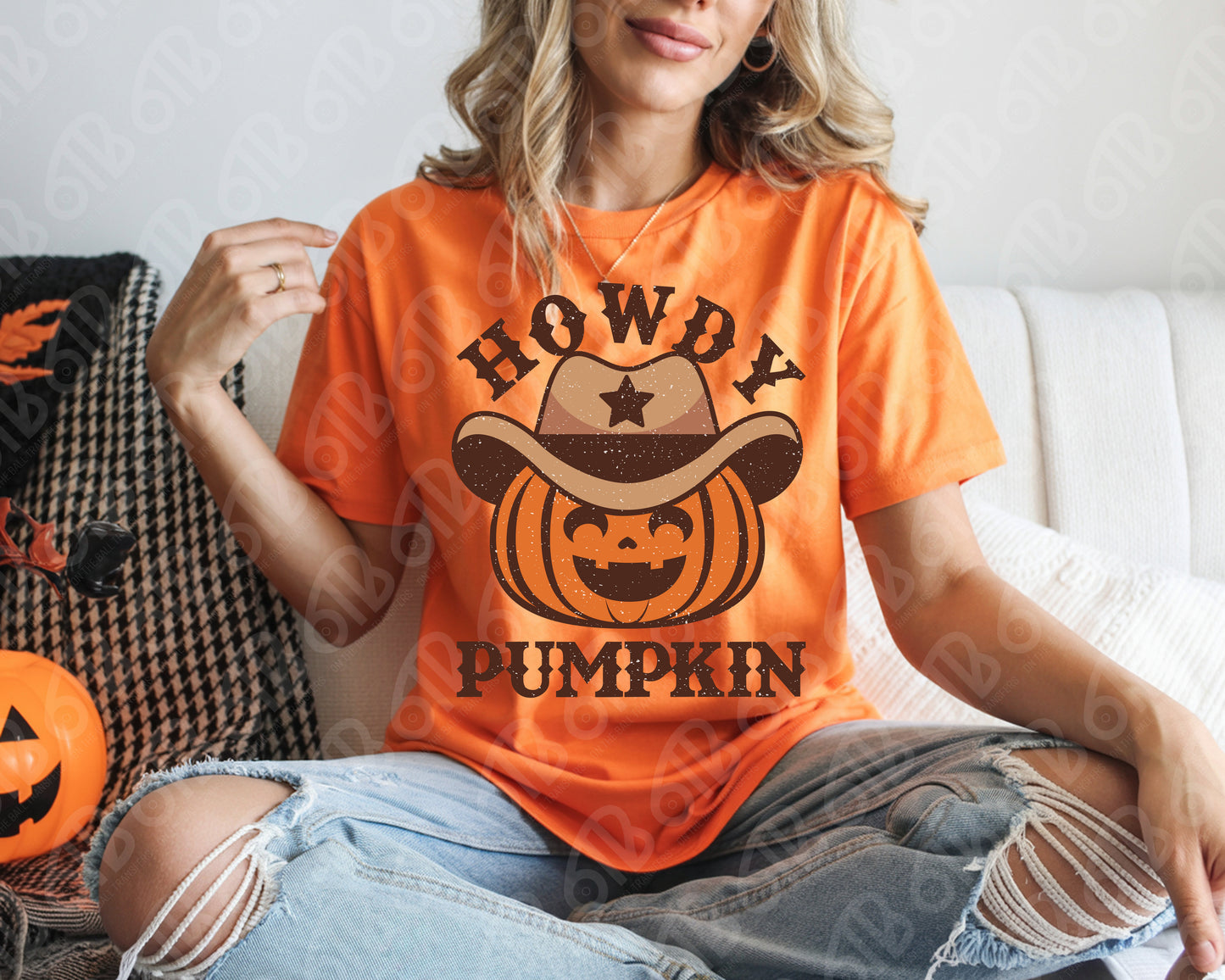 Howdy Pumpkin DTF Transfer
