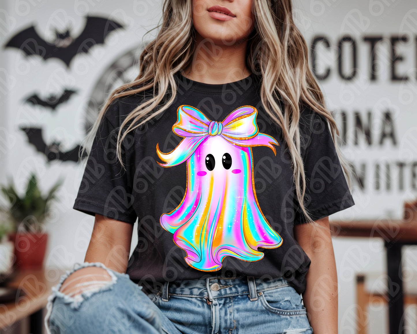 Iridescent Ghost DTF Transfer