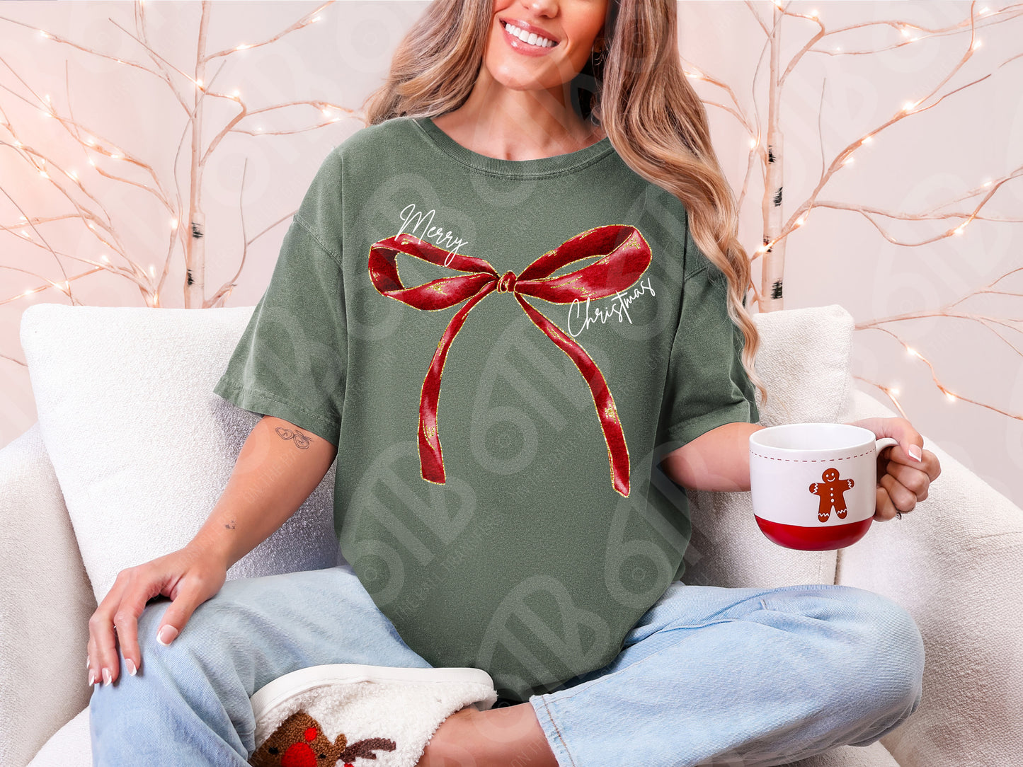 Merry Christmas Bow DTF Transfer