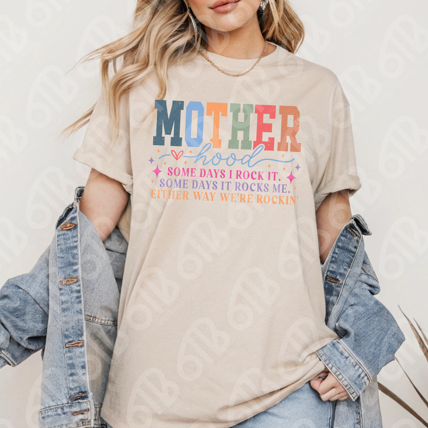 Motherhood Either way we're Rockin' DTF Transfer