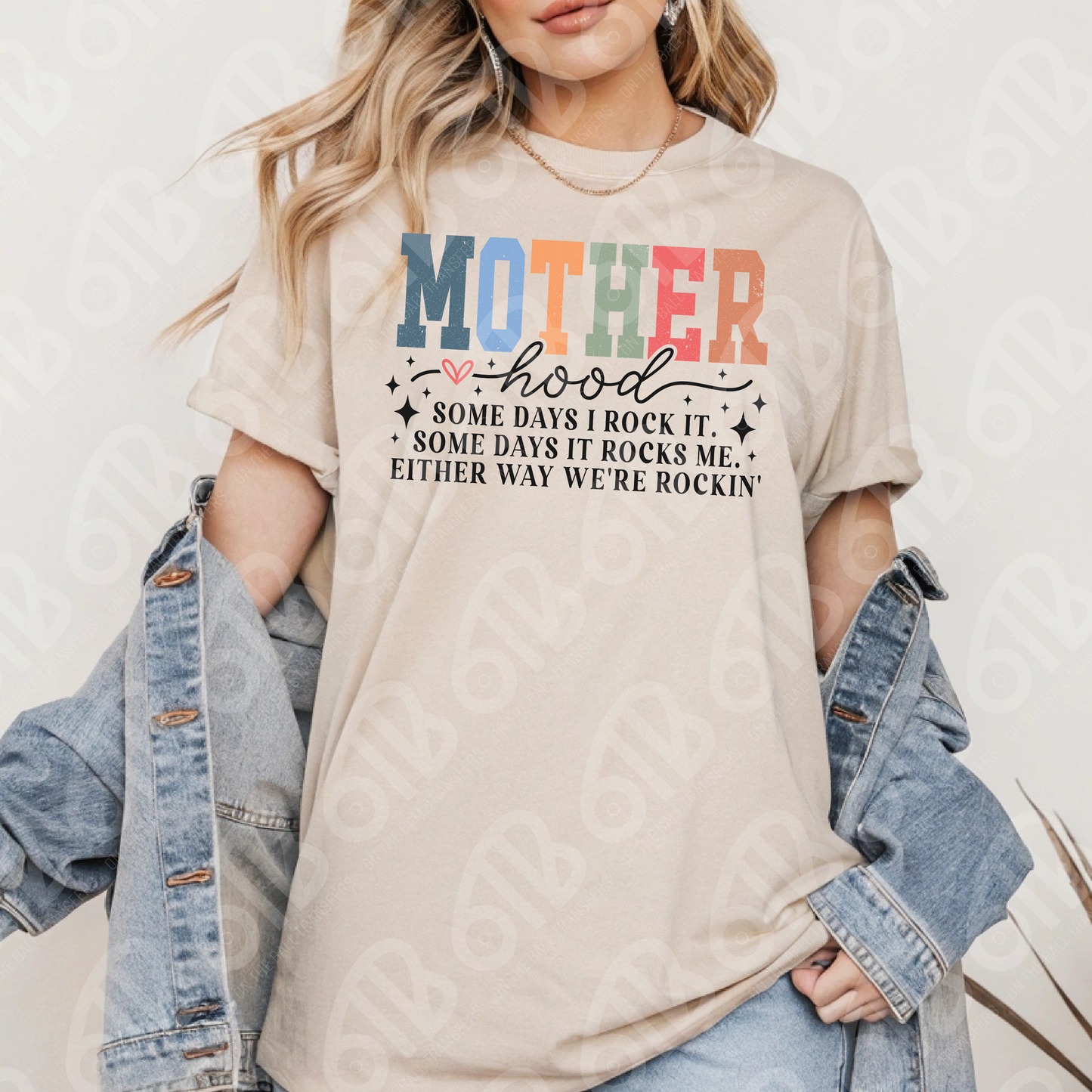 Motherhood Either way we're Rockin' DTF Transfer