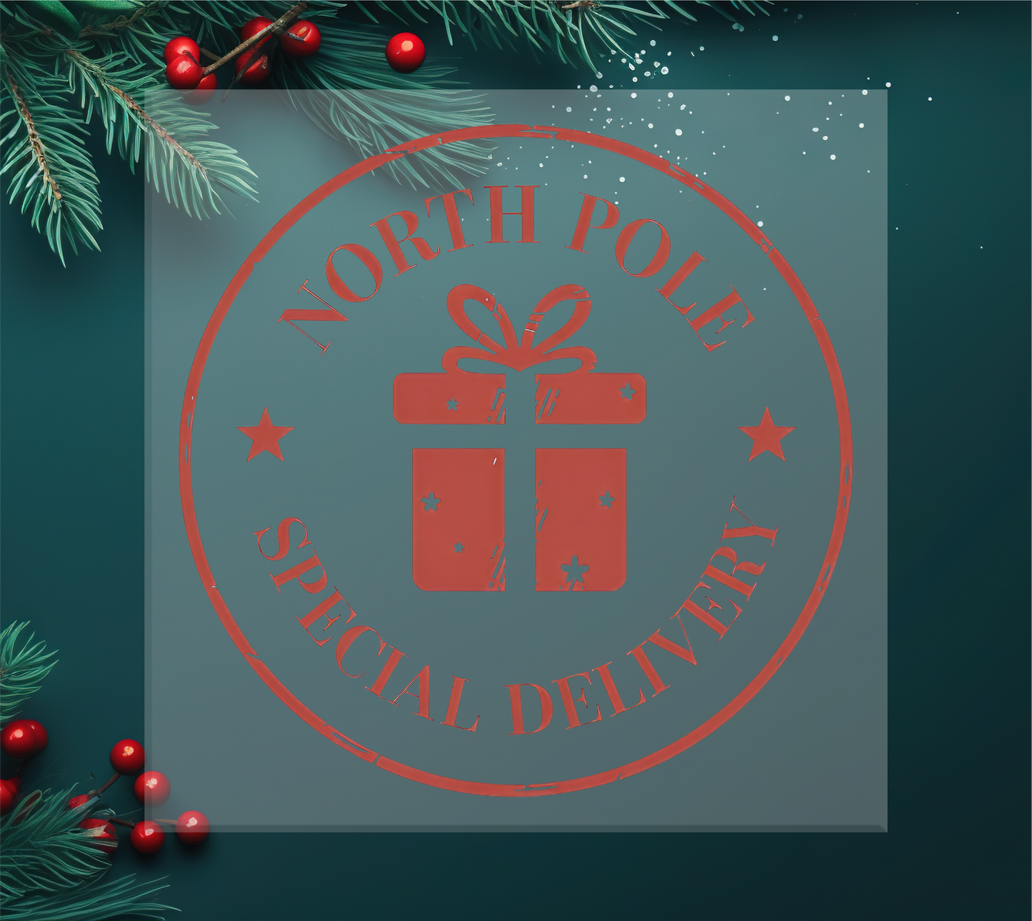 North Pole Special Delivery DTF Transfer