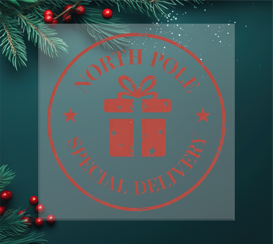 North Pole Special Delivery DTF Transfer