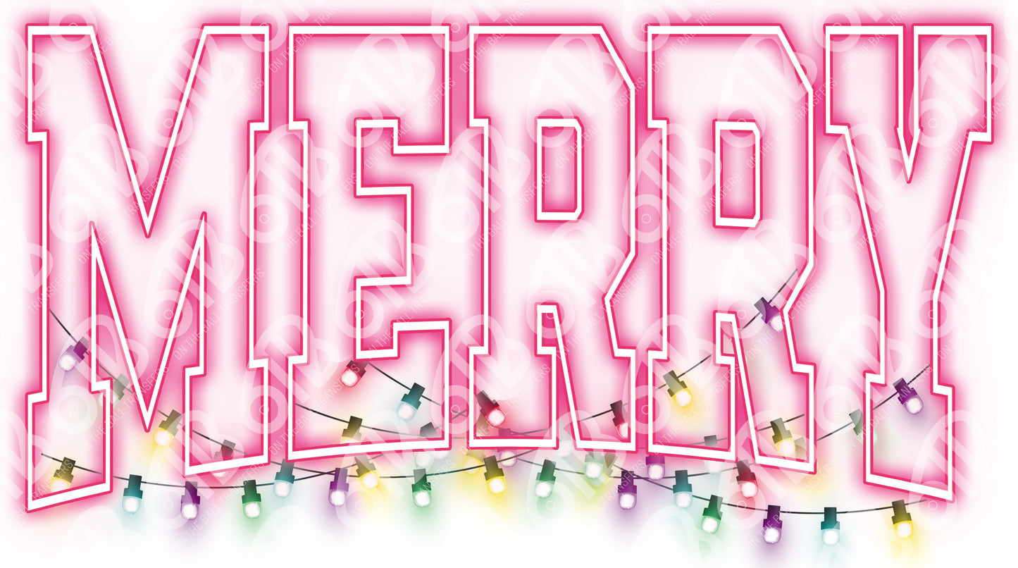 Merry Neon DTF Transfer