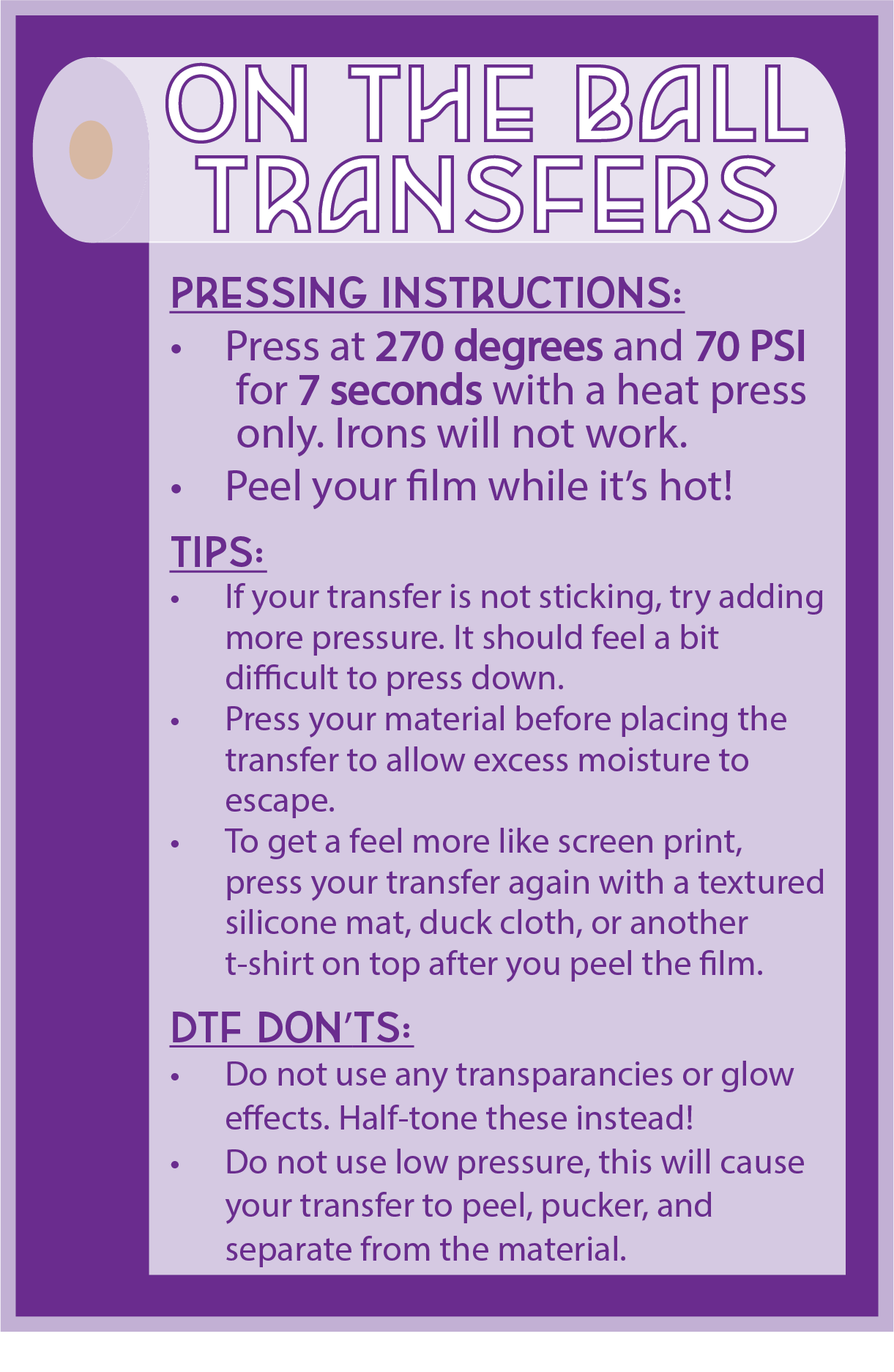 Custom DTF Gang Sheet - Pre-set sizes