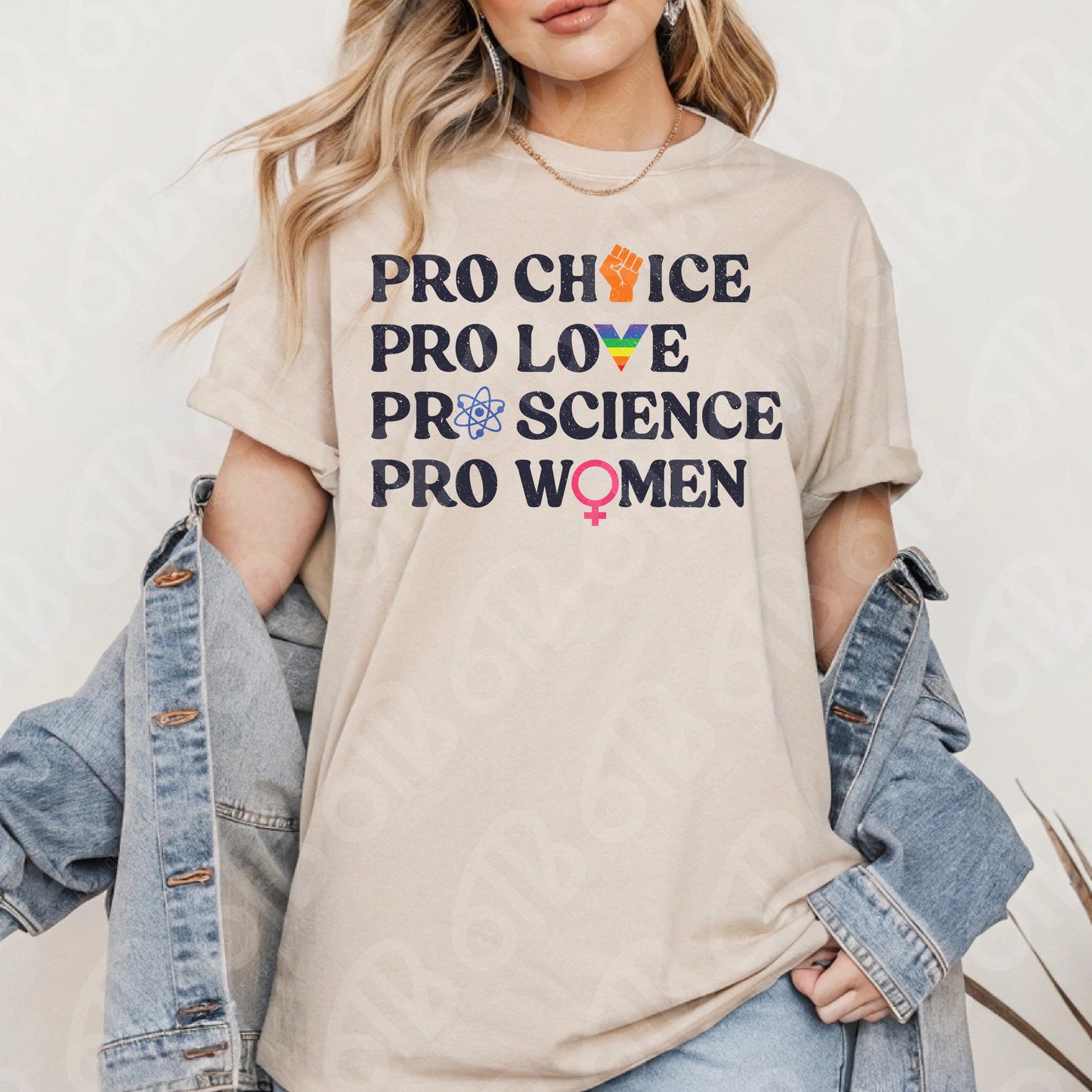 Pro Choice, Love, Science, Women DTF Transfer