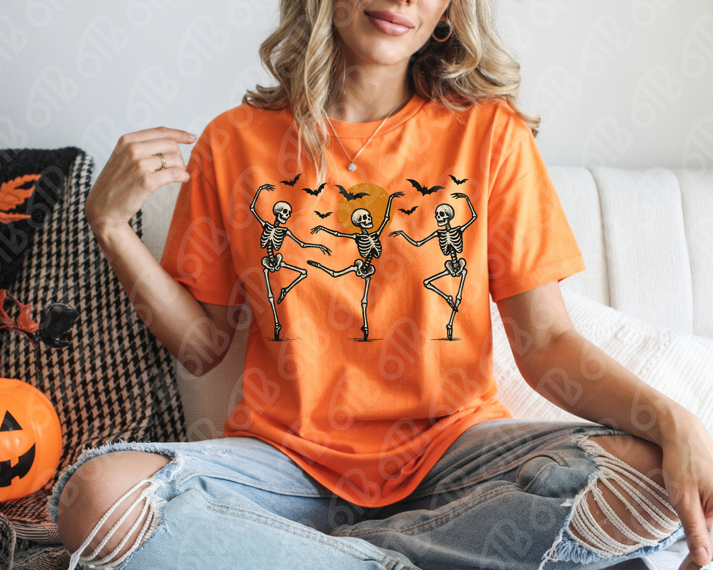Skeleton Dance DTF Transfer