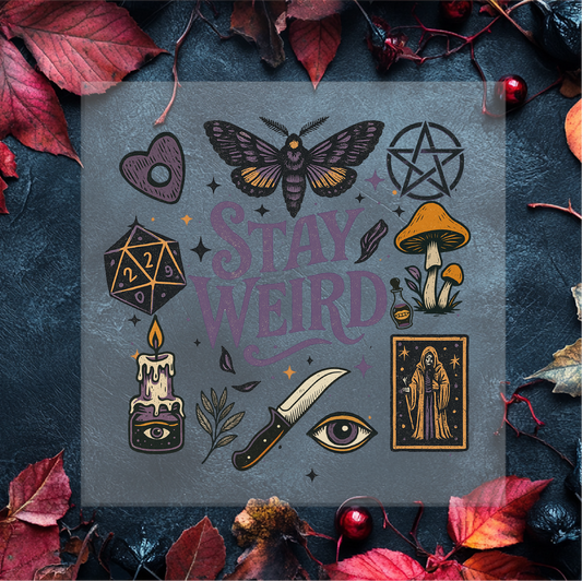 Stay Weird Halloween DTF Transfer