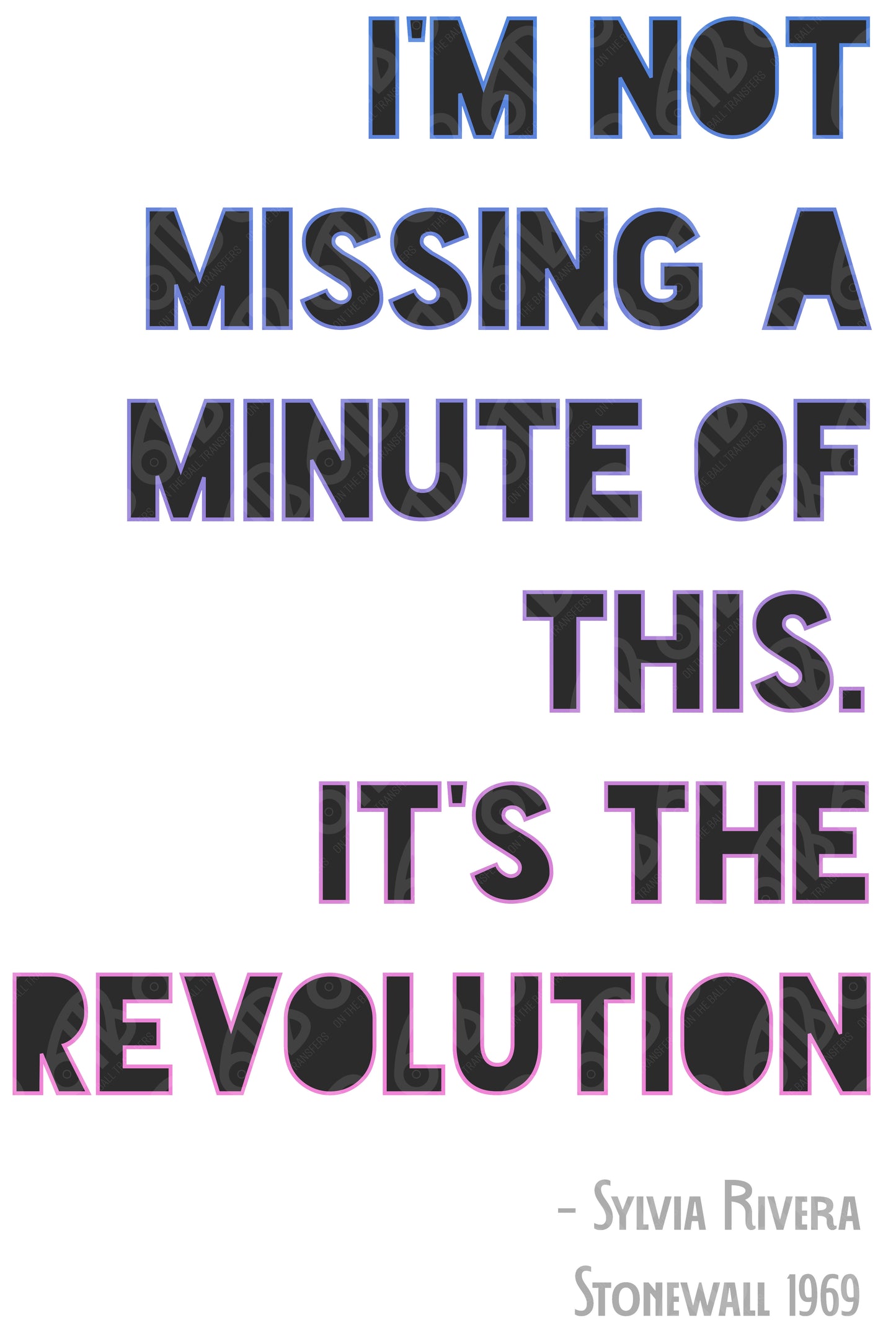 It's The Revolution DTF Transfer