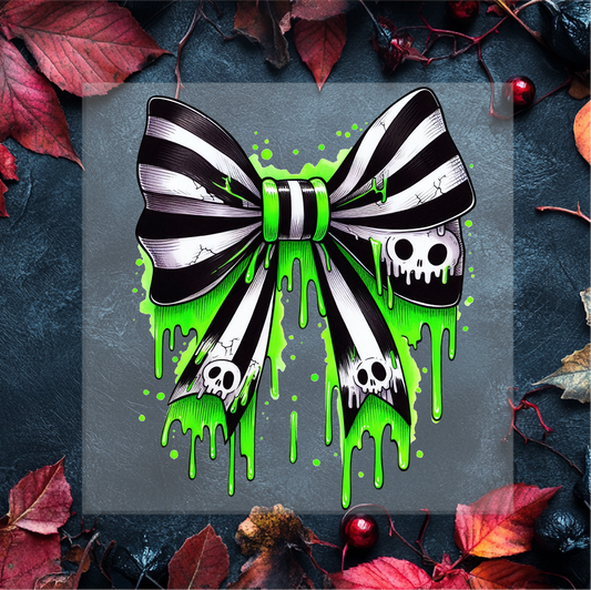 Striped Bow DTF Transfer