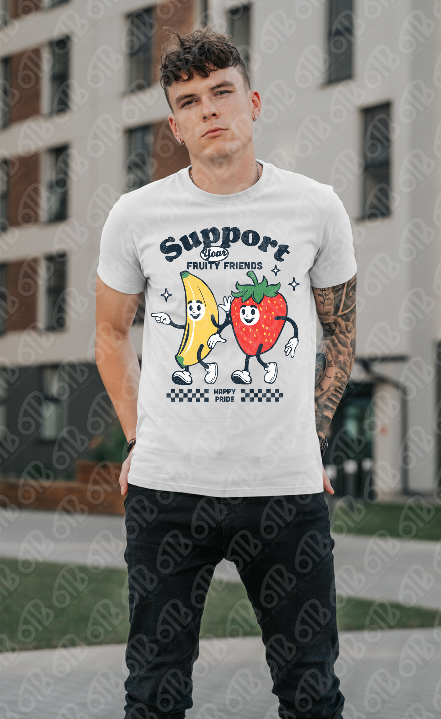 Support Your Fruity Friends DTF Transfer