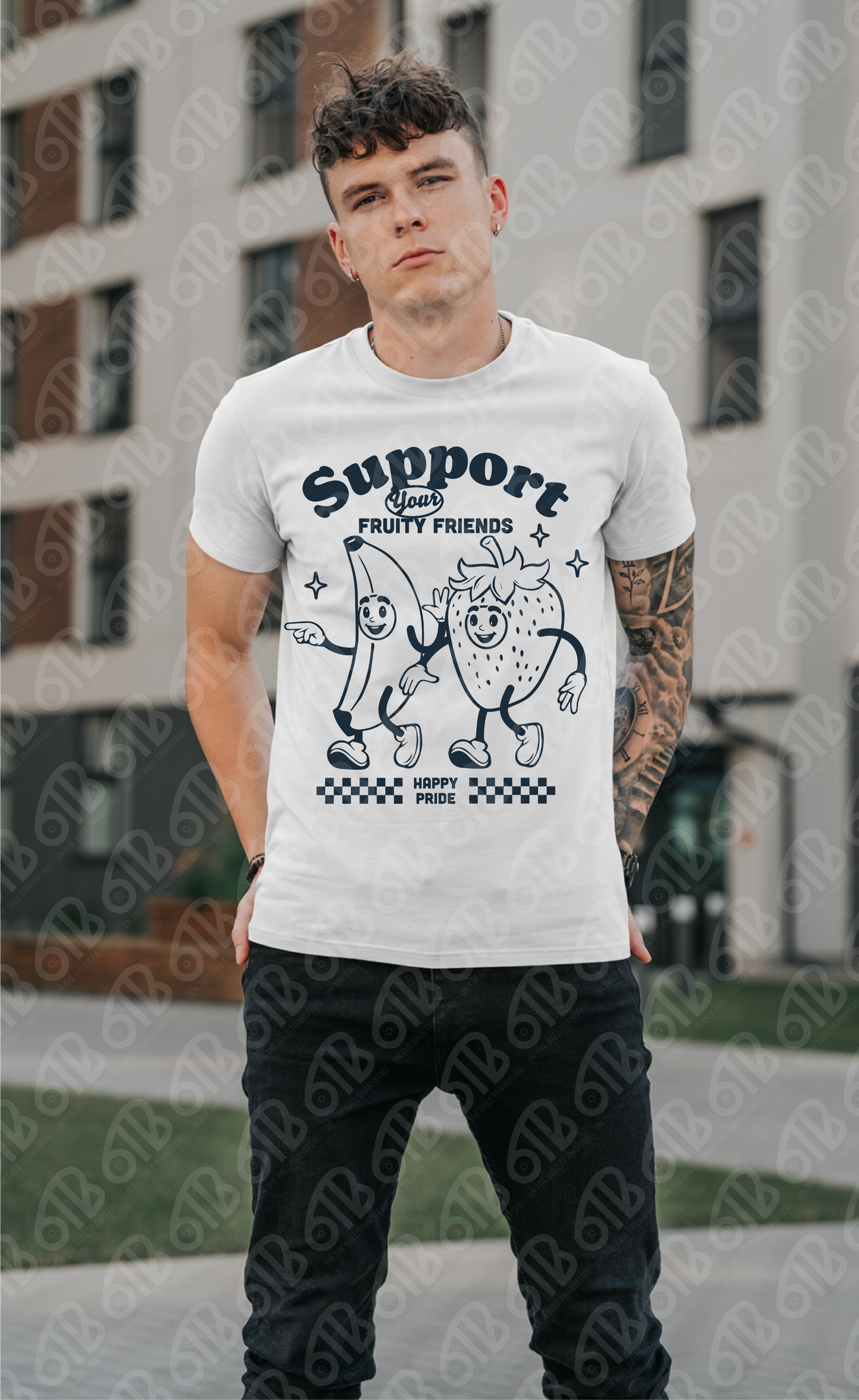 Support Your Fruity Friends DTF Transfer