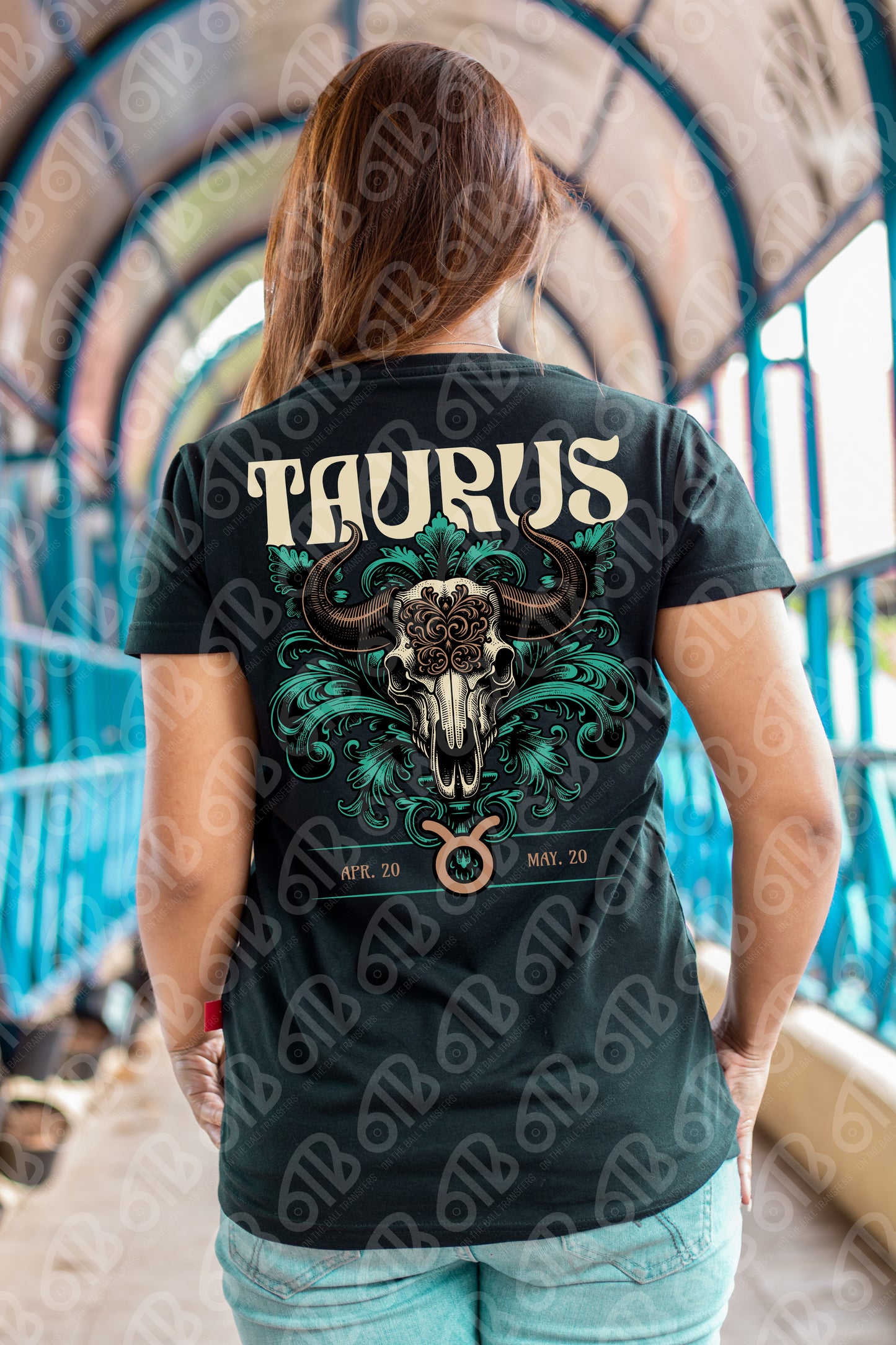Taurus Skeleton DTF Transfer