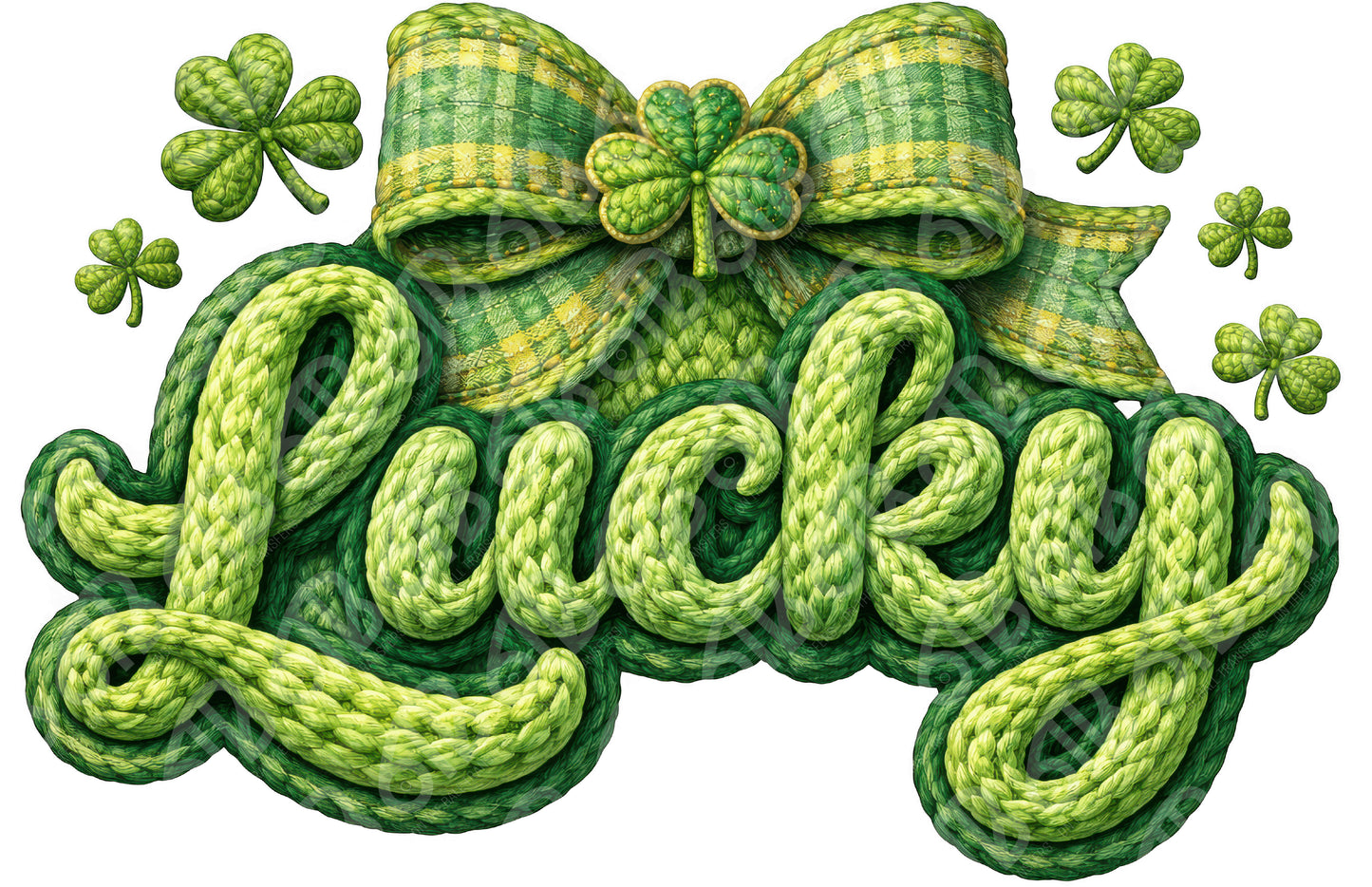 Lucky Faux Yarn DTF Transfer