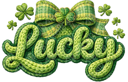 Lucky Faux Yarn DTF Transfer