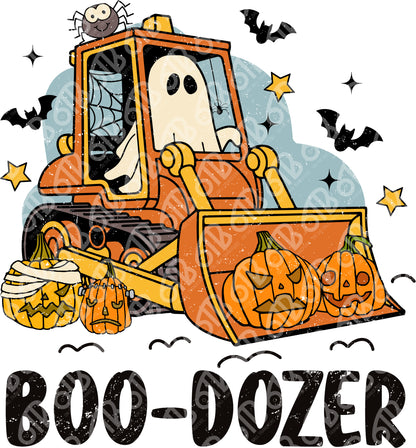 Boo Dozer DTF Transfer