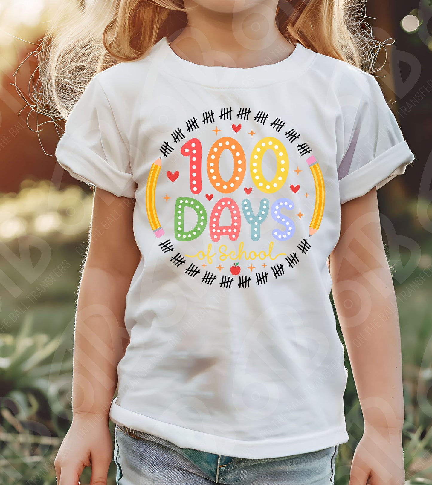 100 Days of School Countdown DTF Transfer