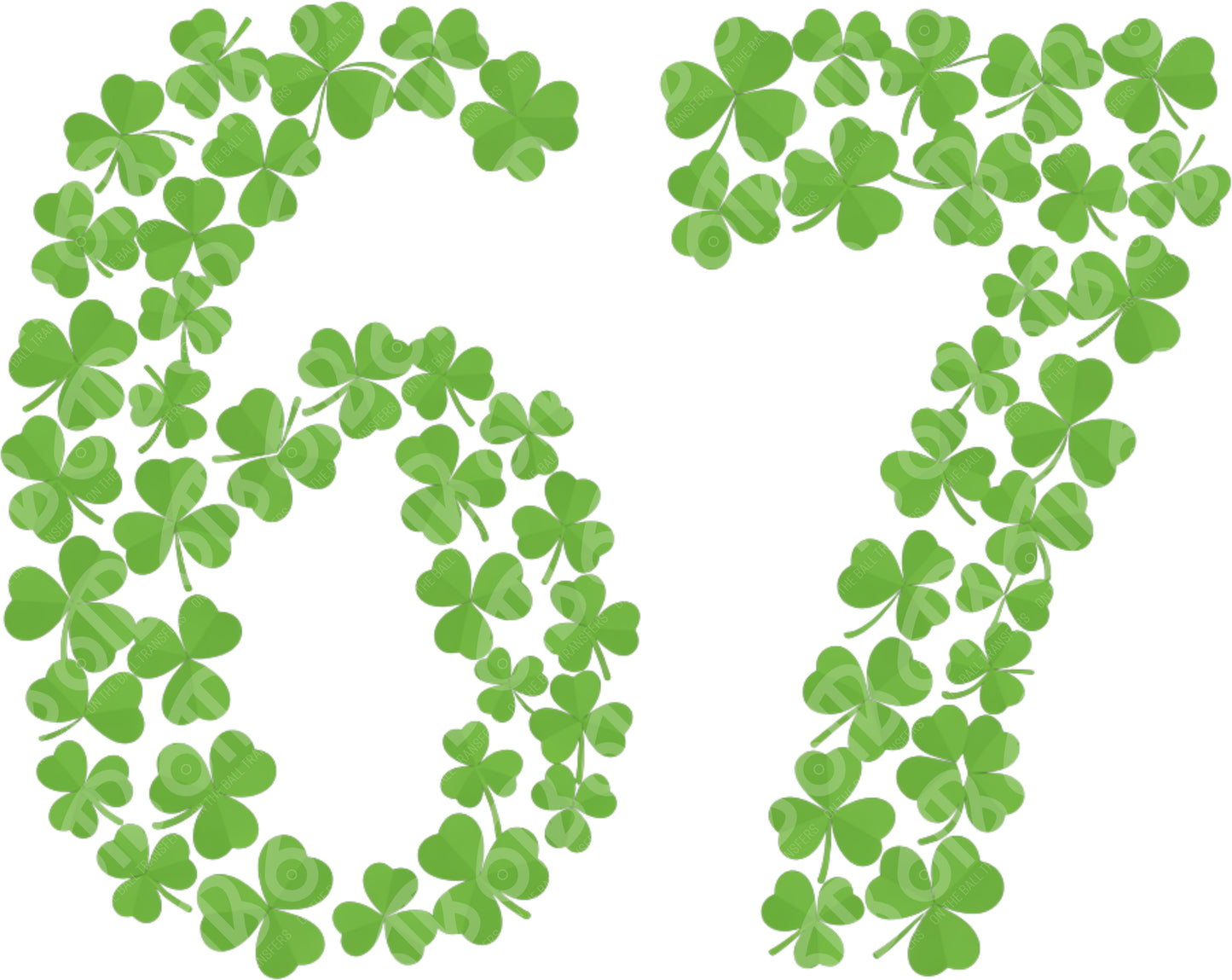 6-7 Shamrock DTF Transfer