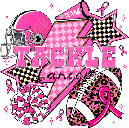 Tackle Cancer Breast Cancer Awareness DTF Transfer