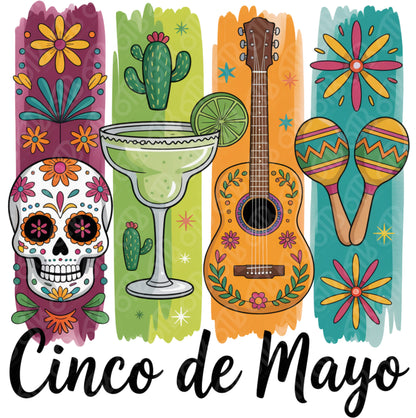 Cinco de Mayo Brushstroke DTF Transfer