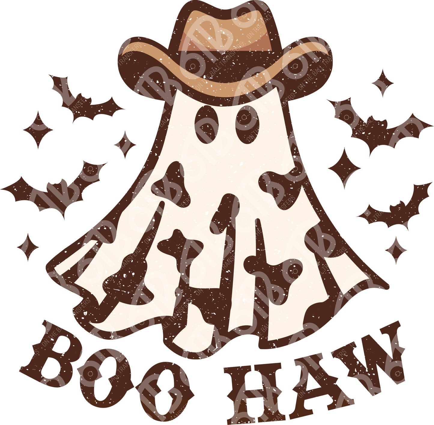 Boo Haw Cow Print DTF Transfer